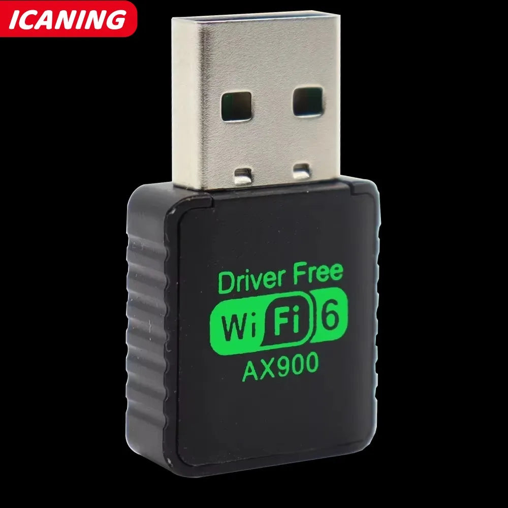 AX900 WIFI 6 Adapter USB Network Card 2.4G&5GHz Dual Band Signal Reception Dongle For Laptop Driver Free Wireless Wlan Receiver
