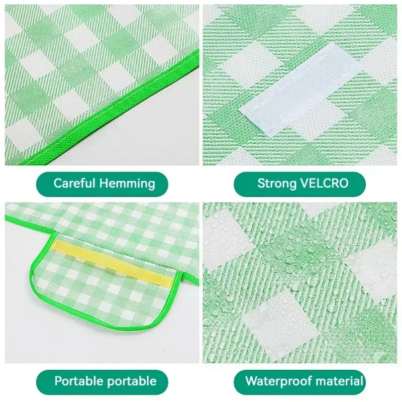 180x180cm Waterproof Picnic Mat Portable Lightweight Picnic Blanket Outdoor Travel Camping Beach Grass Mat Various Colors