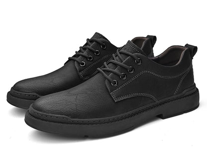 Spring Autumn Casual Men Retro Leather Shoes 2023 Fashion British Style Anti-skid Chaussure Homme Cuir Luxury Brand Designer