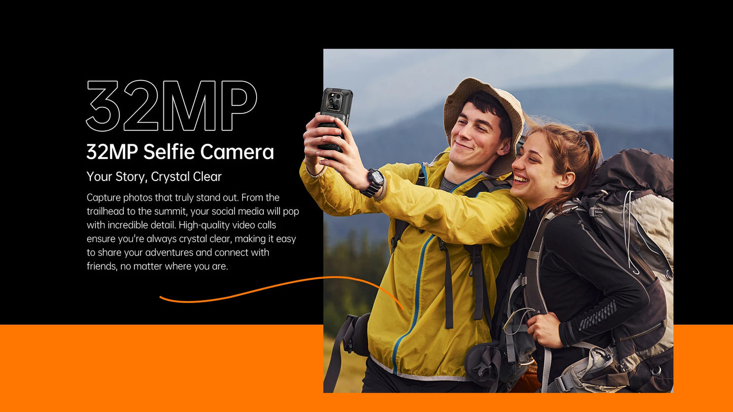 RugOne Xever 7 5G Rugged Phone Android 15 Smartphone 512GB ROM 12+12GB RAM 6.67" 120Hz AMOLED NFC 5500mAh Swappable Battery