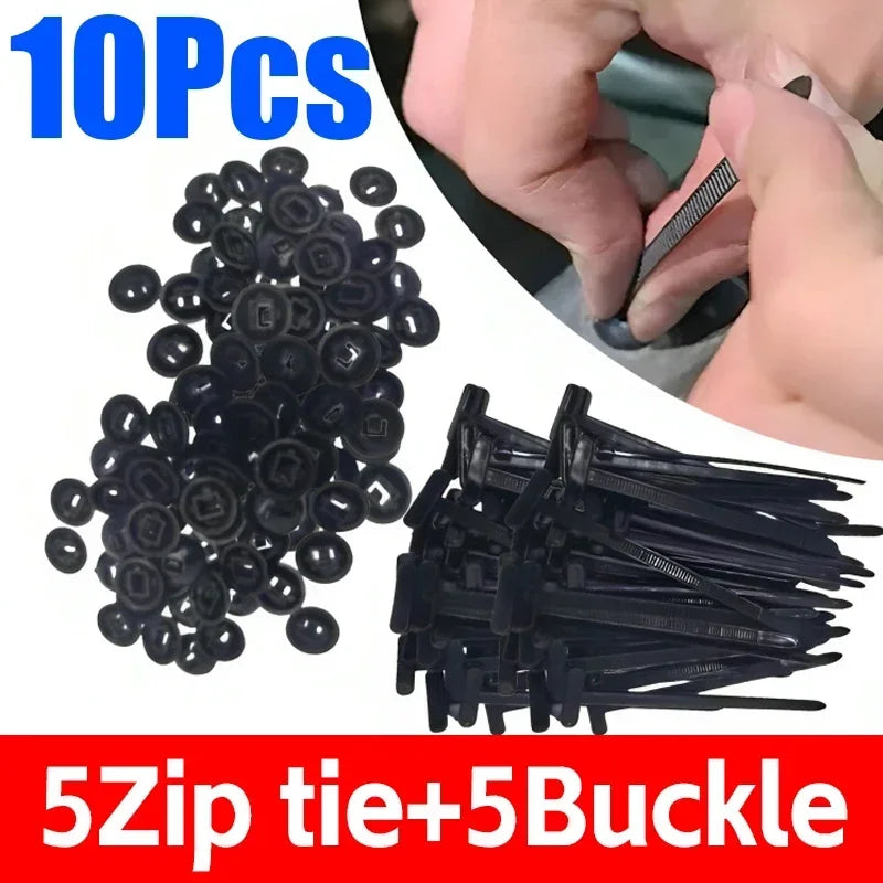Self-Locking Clip Multi-Purpose General Purpose Nylon Cable Tie Auto Fasteners Screws Replacement Clips Car Accessories 1-40 Pcs