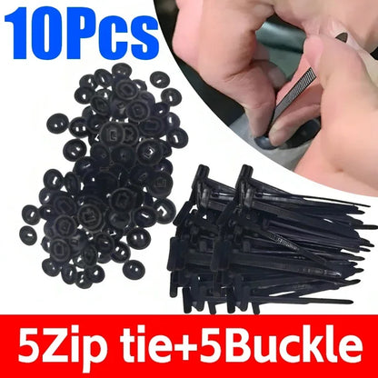 Self-Locking Clip Multi-Purpose General Purpose Nylon Cable Tie Auto Fasteners Screws Replacement Clips Car Accessories 1-40 Pcs