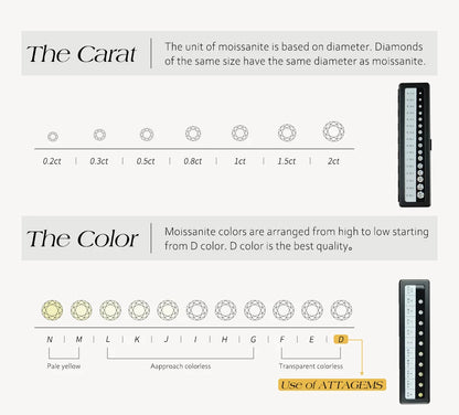 ATTAGEMS New Trends Moissanite Eternal Rings for Women S925 Sterling Silver D VVS1 Diamond Elegant Engagement Bands Fine Jewelry