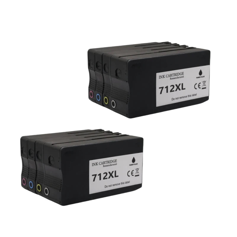 Compatible 712 XL 712XL Ink Cartridge 3ED71A 3ED67A for HP712 for HP DesignJet T210 T230 T250 T650 T630 Inkjet Printer