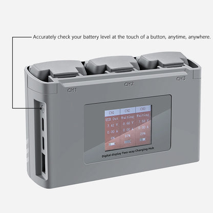 For Mavic Mini 2/SE Battery Charging Hub Drone Battery Charger Charge Three Batteries for DJI Mini SE/Mini 2 Drone Accessories