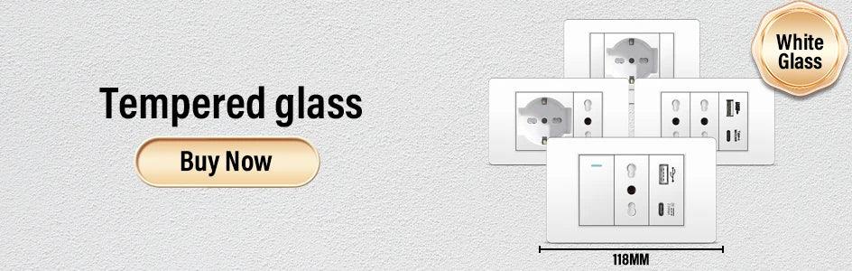 DELEFU86 PC White Flame Retardant Panel Italy Standard Wall Socket USB Type C Socket German Italian Socke EU Socket