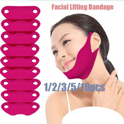 V-Line Face Mask Firming V-Shape Facial Mask Lift Tightening the Skin Moisturizing Treatmen For Face Slim Slimming Tools 1-10Pcs