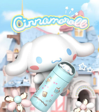 350MLStainless Steel Thermos Cups Student Kids Anime Cartoon Vacuum Flask Cute kitten/Dog/Bear Insulated Water Bottles Tumbler