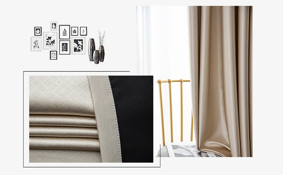 Living Room Blackout Curtain Thicken Bedroom Curtains for The Room Window Luxury Decor Home Ready-made Drapes Insulation Blinds