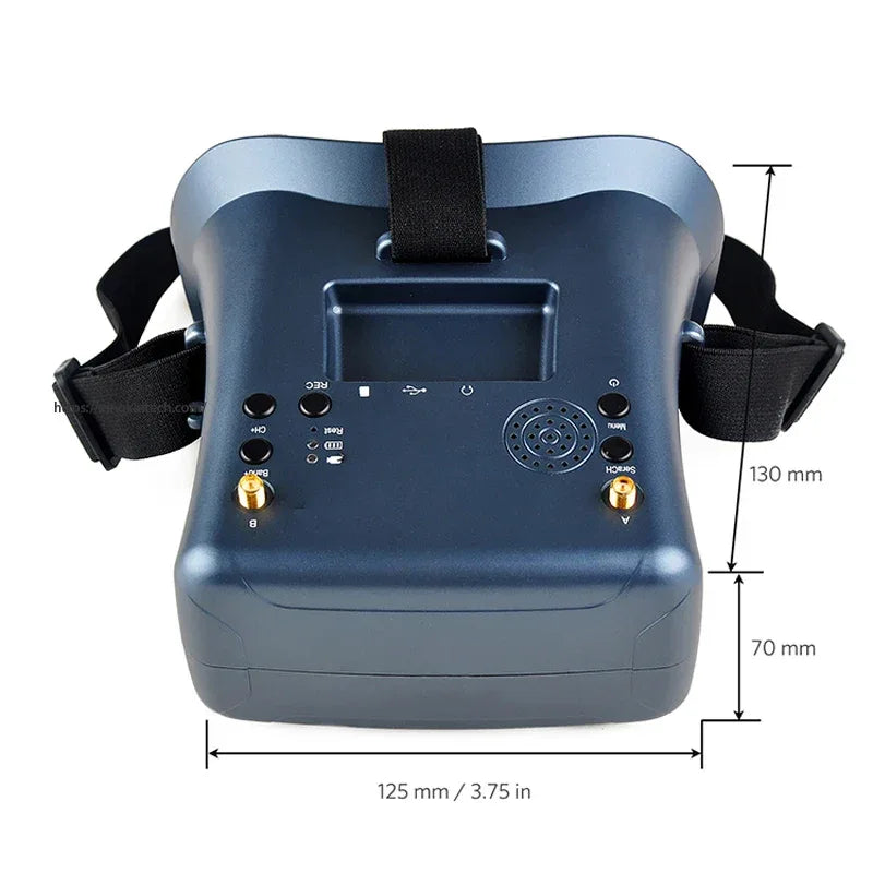 FPV 5.8G 4.3Inch 40CH FPV Goggles Support DVR Dual Antenna Built-in 2000mA Battery 480*320 LS008D Helmet For RC Racing Drone