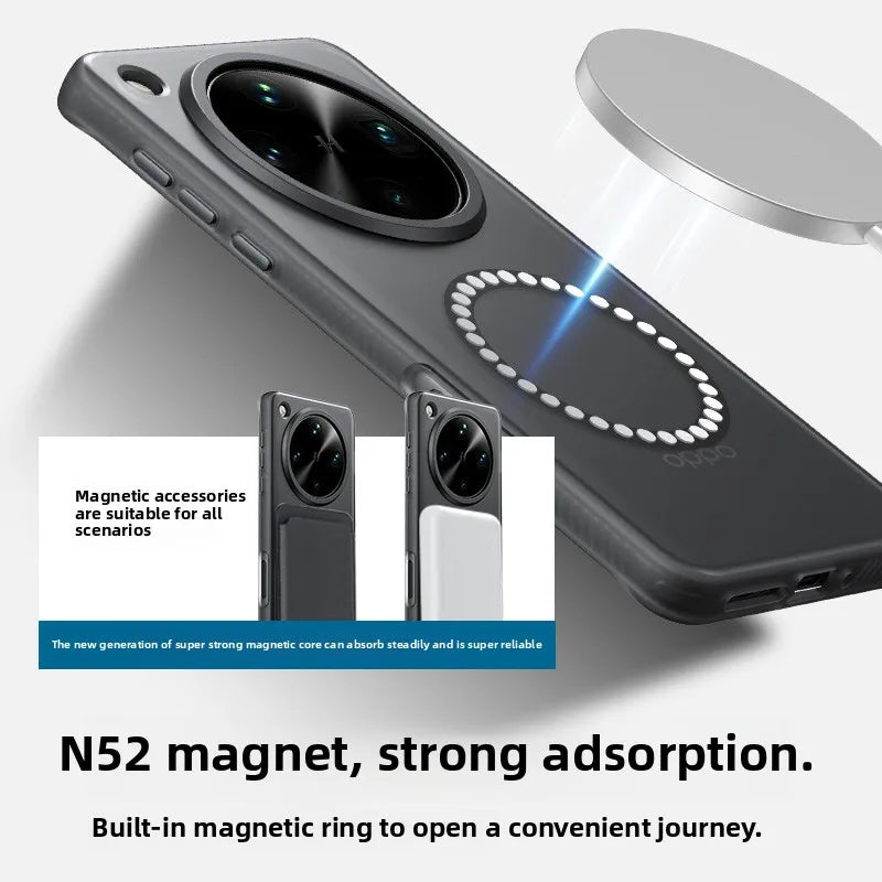 For OPPO Find X8 Ultra Pro Case Luxury Skin Feel Matte Magsafe Magnet Phone Cover For OPPO Find X 8 X8Pro Shockproof Bumper