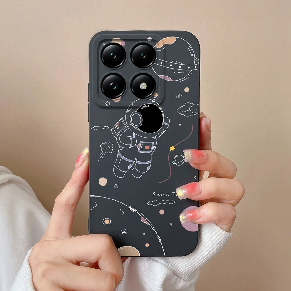 For Xiaomi 14T 14T Pro Cases Cartoon Astronaut Protective Durable Fashion Simplicity Soft Phone Cover For Xiaomi14T 14TPro Coque