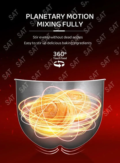 -for Kitchen Appliances 1500W 6L Cake Mixer Planetary Food Dough Mixer Machine Stand Mixer