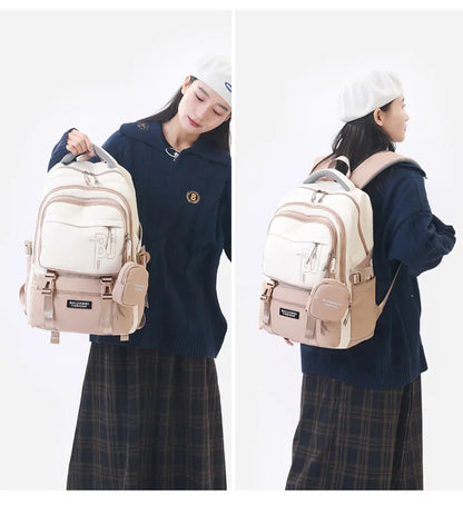 Teen Girls Backpacks for School 8-12 Years Students Casual Fashion Travel Backpacks Portability College Backpack for Women Bag