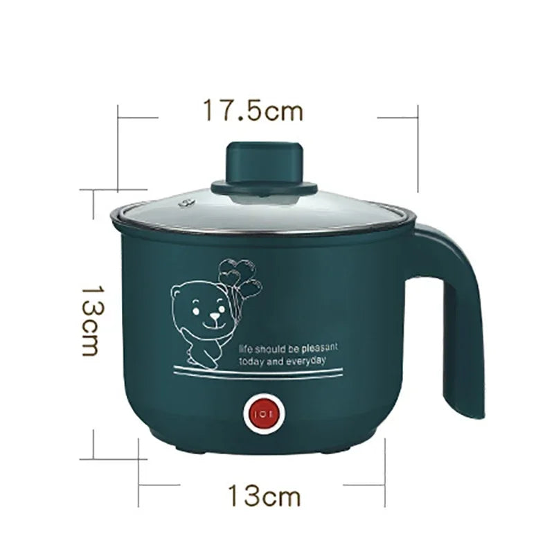 Mini Electric Rice Cooker Non-Stick Single/Double Layer Multifunction Cooking Machine Hot Pot for Home Use