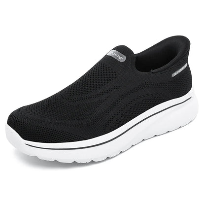 Men Women Slip on Walking Shoes Breathable Mesh Knit Loafers Lightweight Non Slip Comfort Casual Sports Sneakers Walking