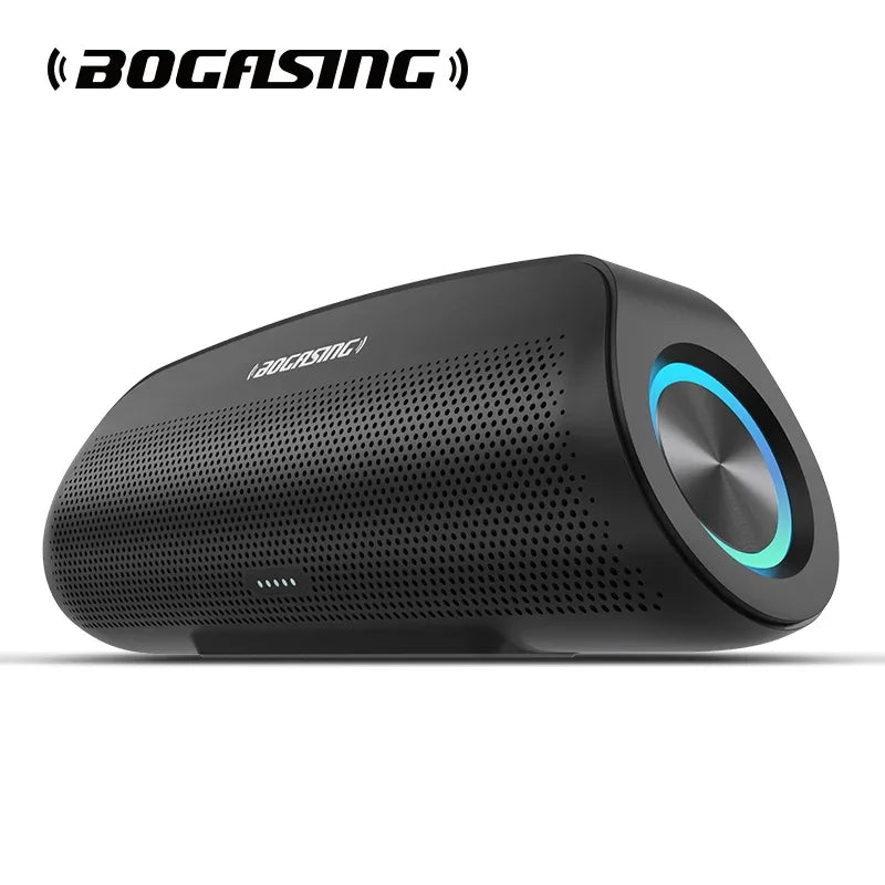 BOGASING G7 Pro Powerful Bluetooth Speaker, 120W Loud Stereo Sound Party Speaker, 20H Playtime, 2-Way Audio, RGB Breathing Light