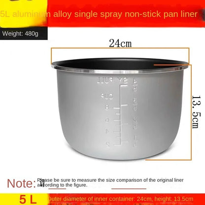 Electric pressure cooker liner multicooker bowl 4L 5L 6L liter non-stick pan double spray thickening