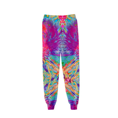 New Hot Sale 3D Print Tie Dye Pink and Green Pants Colorful Psychedelic Trousers Streetwear Men/Women Sweatpants
