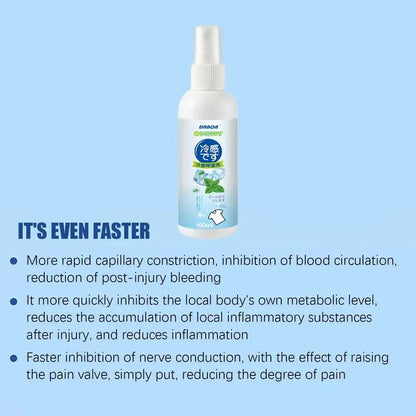 Cool Spray For Summer Household Instant Cooling Spray Natural Plant Extracts Cooling Artifact For Camping Outings Traveling
