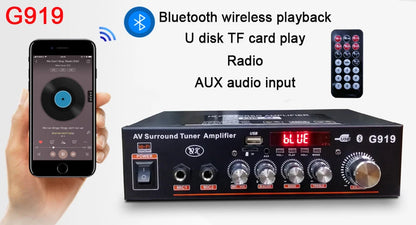 G30 G919H 1000W Home Power Amplifiers Audio Bluetooth Amplificador Subwoofer Speakers Theater Audio Sound System FM USB EU/US