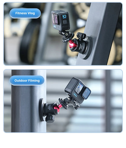 Ulanzi C029 Magnetic Tripod Ball Head Cloud Terrace for Gopro 7 8 9 10 11 12 Smartphone Action Camera Base Mount