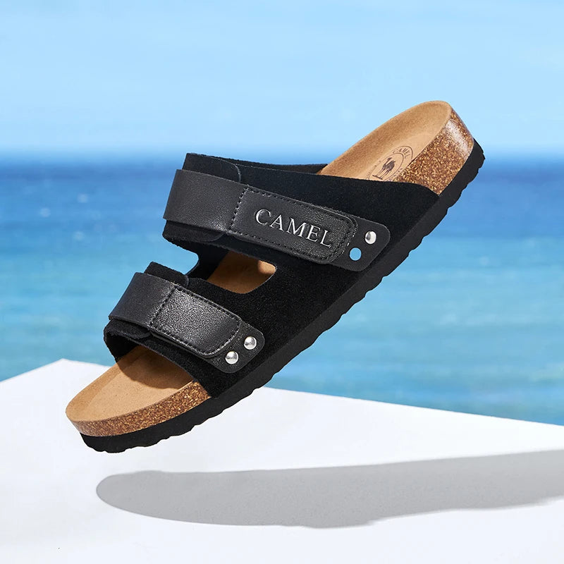 GOLDEN CAMEL Men's Shoes Non-slip Retro Breathable Casual Shoes for Men Women Beach Sandals Summer Fashion Shoes Luxury