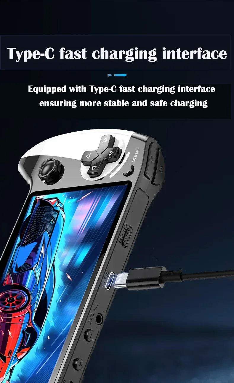 X9 portable game console, 5.5-inch screen, 1500mAh, retro video game player, Type C charging, electronic game player, large Arca