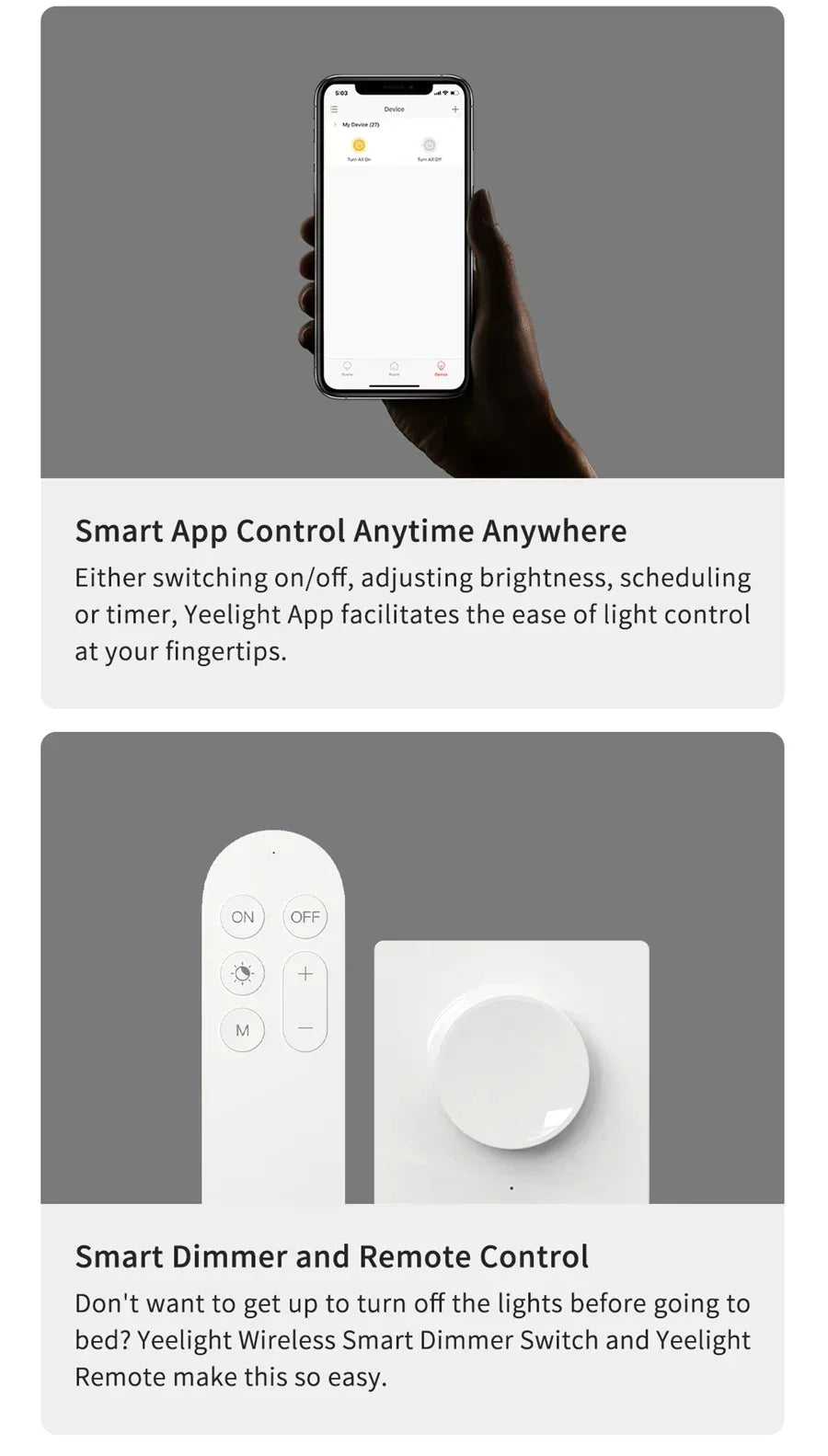 Global Version Yeelight Smart Ceiling Light RGB Wifi 18W/21W Dimmable 2700-6500K Ultra Slim Smart Voice Control Work with Mihome