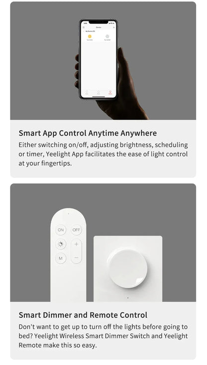 Global Version Yeelight Smart Ceiling Light RGB Wifi 18W/21W Dimmable 2700-6500K Ultra Slim Smart Voice Control Work with Mihome