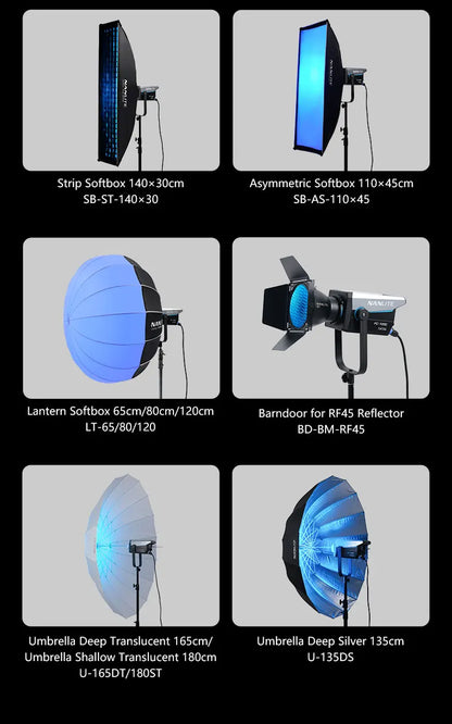 Nanlite FC-720B FC-720C Bowens Mount Video COB Fill Lighting Smart APP Control Bi-color / RGB 2 Version Available for Filmmaking