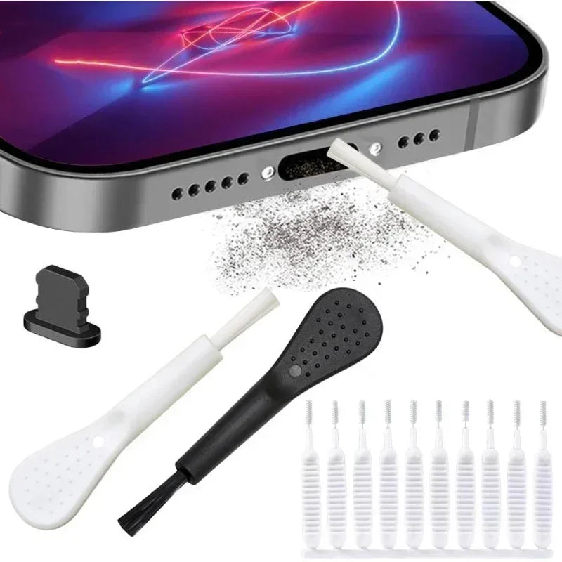 14/13PCS Charging Port Cleaning Brush Set USB-C Lightning Cleaner Kit with Dust Plug for iPhone Samsung Xiaomi Speaker Hole Tool