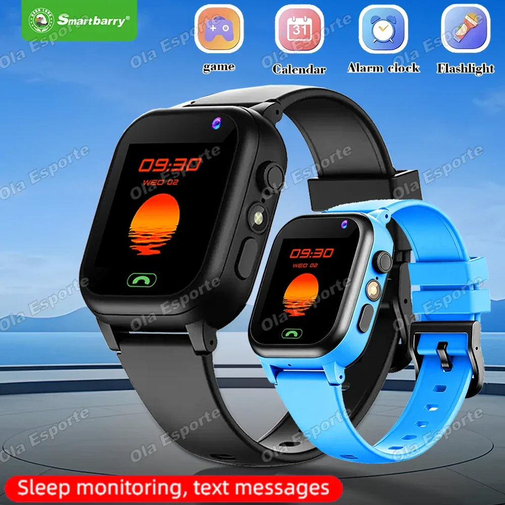 Kids Smart Watch 4G Sim Card 2G Internet SOS LBS Location Call Child SmartWatch Camera Waterproof Watch Phone For Boys Girls