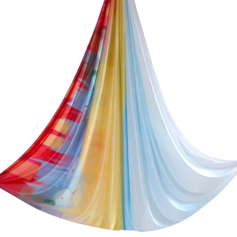 2024 New Aerial Yoga hammock Fabric Flying Pilates Yoga Swing Silk Aerial Anti-Gravity Traction Device Fitness Yoga Home Gym