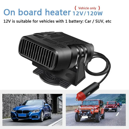 Car Heater 200W Dryer Windshield Defogging 12V/24V Heater Portable Defogger Defroster Heating Fan Household Heater 2026 New