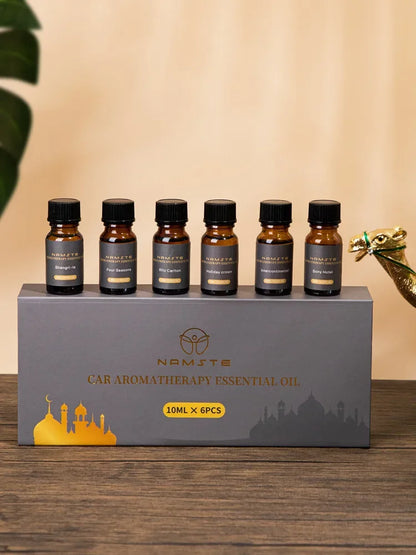 NAMSTE Car Air Freshener Luxury 6-Pack Premium Hotel Collection Fragrance Oils For Car Aromatherapy Machine Humidifier 10ML