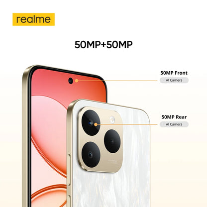 realme 15T 5G Smartphone NFC Dimensity 6400 Max Chipset Dual 50MP Cameras 6.57" 120Hz AMOLED Display 7000mAh Battery 60W Charge