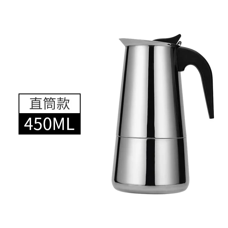 Explosions Stainless Steel Mocha Pot European Coffee Cup Portable Electric Coffee Pot Spot Wholesale