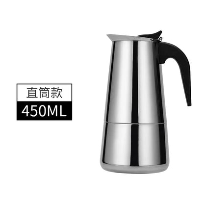 Explosions Stainless Steel Mocha Pot European Coffee Cup Portable Electric Coffee Pot Spot Wholesale