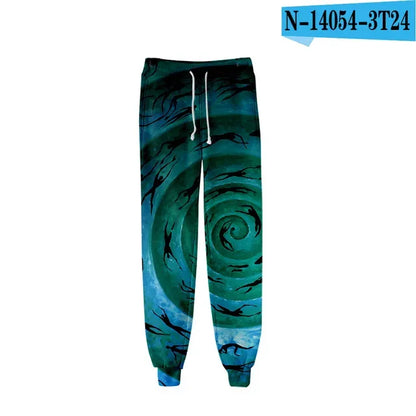 New Hot Sale 3D Print Tie Dye Pink and Green Pants Colorful Psychedelic Trousers Streetwear Men/Women Sweatpants