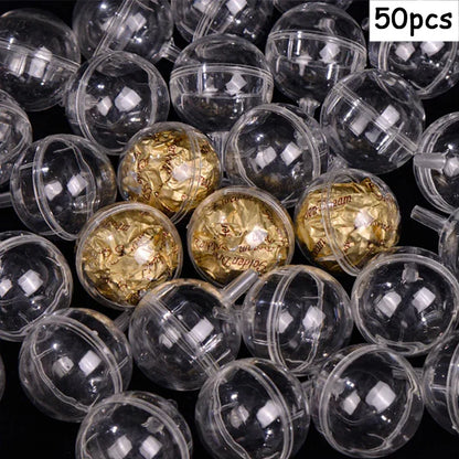10/20/30/50pcs Clear Chocolate Wrapper Box Truffle Liner Flower Candy Box Chocolate Ball Holder Case Valentine's Day Gift Boxes
