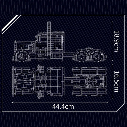 Mould King 10037 Technical Car Toys The American Truck Building Block Assembly Car Brick Set Educational Kids Christmas Gift