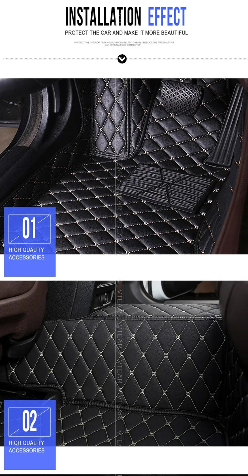 Vtear Car Floor Mat Interior Carpet Pu Foot Pad Mats Cover Decoration Car-styling Accessories Protection For Haval Jolion 2023