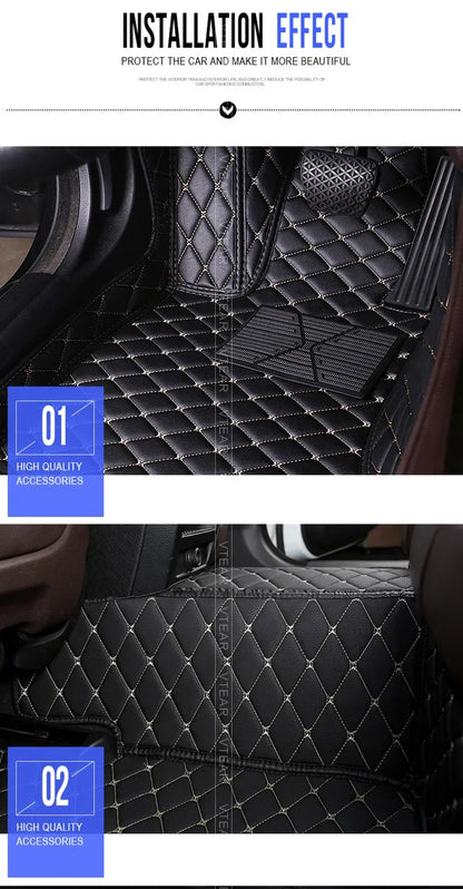 Vtear Car Floor Mat Interior Carpet Pu Foot Pad Mats Cover Decoration Car-styling Accessories Protection For Haval Jolion 2023