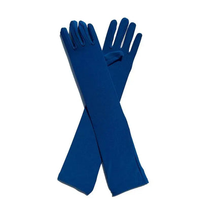 Ladies Mittens Milk Silk Stretch Ladies Gloves Festival Party Group Show Bar Dance Dress Up Gloves 45Cm Long Gloves C013