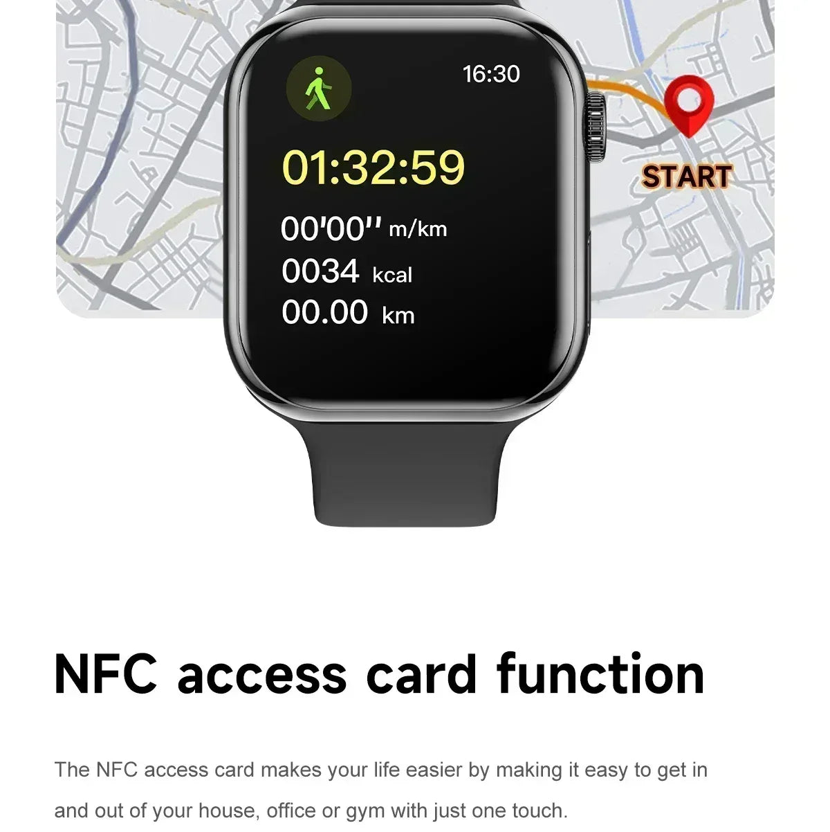 New Watch 10 Smart Watch Men Body Temperature BT Call NFC Always on Display GPS Sport Watches Women Smartwatch For Apple Android