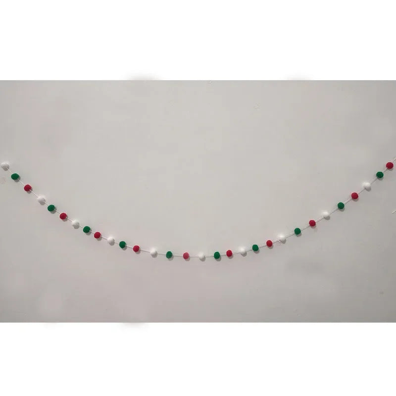 LED String Light DIY Handmade Decorated Merry Christmas Holiday Hanging Home Room Background Pull Flag Banner Christmas Pendant