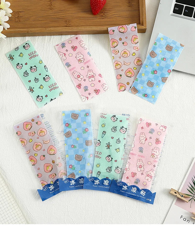 Cooling Gel Patches Summer Essential Refreshing Ice Pack Student Brain Boosting Cooling Patch Mobile Phone Cooling down