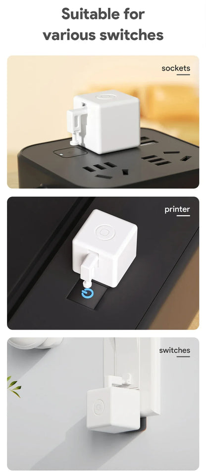 Aubess Tuya WiFi Finger Robot Switch Smart Home ZigBee Mechanical Arm Bot Button Pusher Smart Life Voice Control Alexa Google