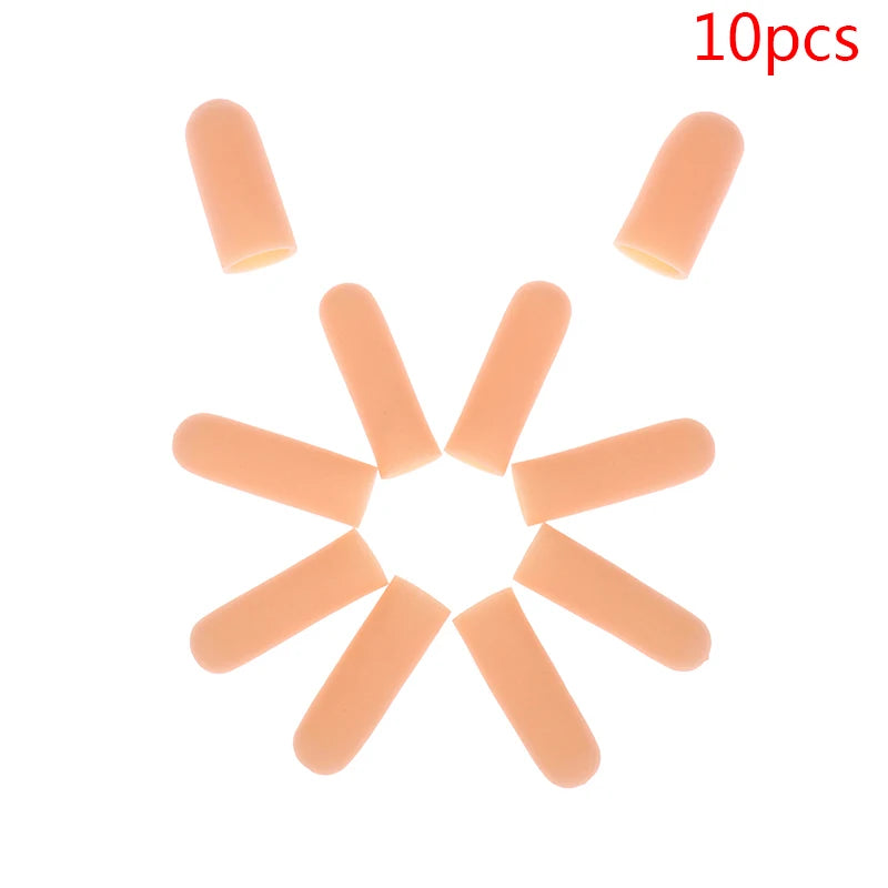 3/10pcs Finger Protector Anti-cut Silicone Gel Tube Hand Bandage Heat Resistant Finger Sleeves Great Cooking Kitchen Tools